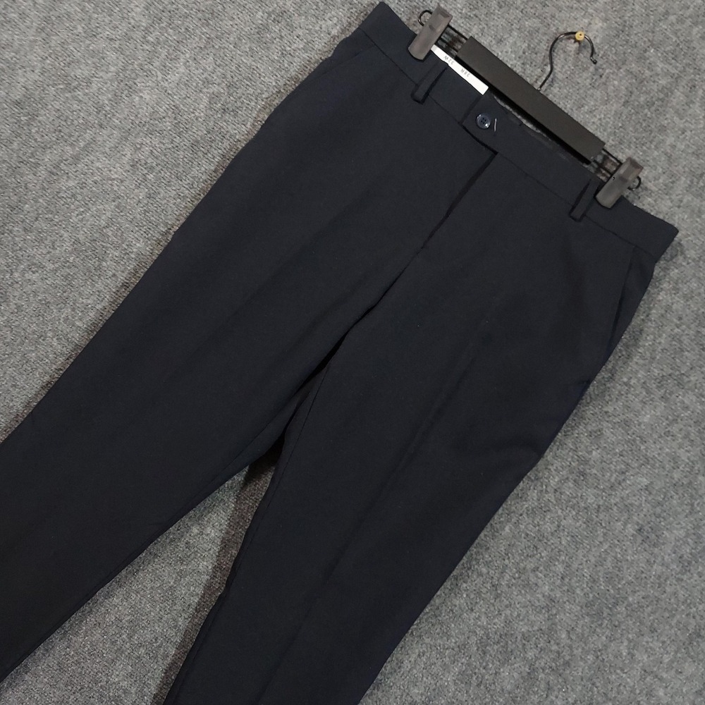 Victorio Couture Pants Mens 32R Navy‎ Slim Fit Dress Trousers Poplin SKPOPLIN
